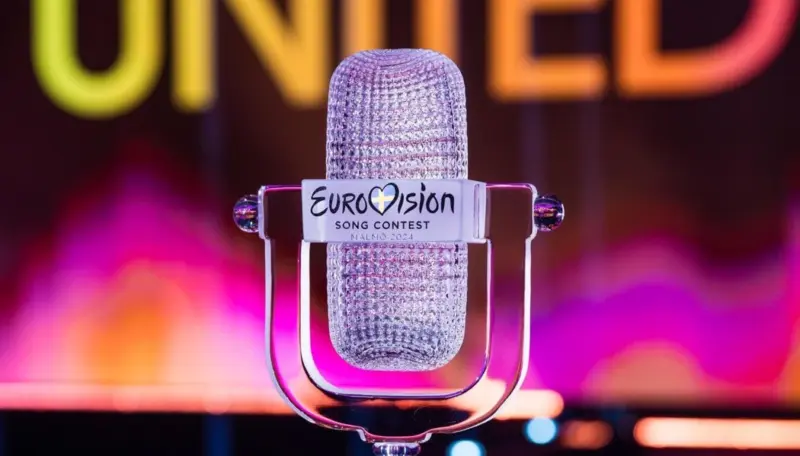 Микрофон с надписью "Евровидение"