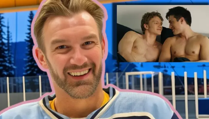 хоккеист Jesse Kortuem на фоне сериала Жаркое соперничество