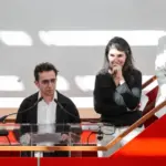 Маша Гессен у микрофона