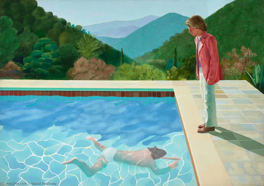 Portrait of an Artist (Pool with Two Figures) by David Hockney