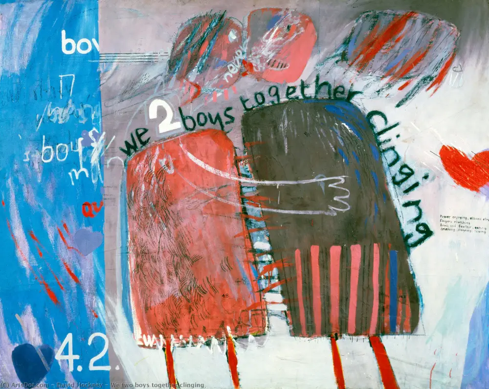 We Two Boys Together Clinging by David Hockney